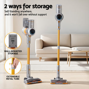 Cordless Stick Vacuum | 300W | Self-Standing | Golden