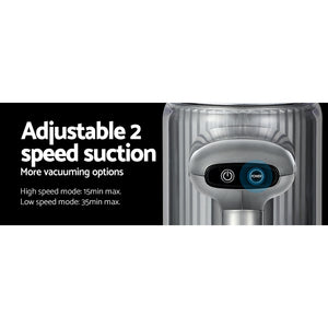 Cordless Handheld Vacuum Cleaner | 2-Speed | Bagless | Stick Handstick