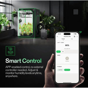 VIVOSUN AeroDrain D12 Smart Dehumidifier | 12L/Day | App Controlled | Temp/Humidity/VPD Monitoring