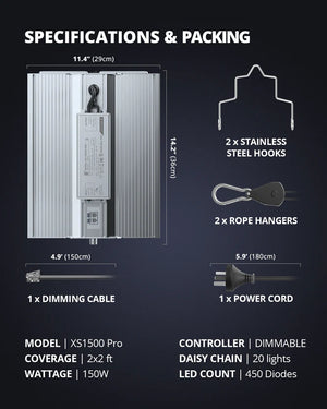 Viparspectra XS1500 PRO Led Grow Light