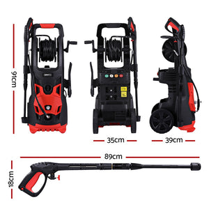 High Pressure Washer | 2800PSI Electric Water Cleaner | 30M Jet Hose | Gurney Pump