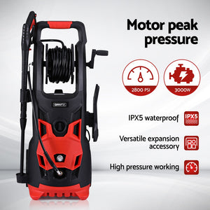 High Pressure Washer | 2800PSI Electric Water Cleaner | 30M Jet Hose | Gurney Pump