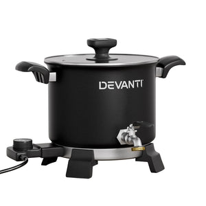 Devanti Wax Melter | 5L | Candle Making | 1200W | Melting Pot Furnace | Quick Pour Spout | Soy Soap