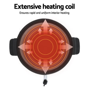 Devanti Wax Melter | 5L | Candle Making | 1520W | Melting Pot Furnace | Pour Spout | Soap