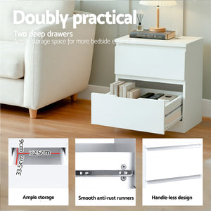 King Single Bed Base with Bedside Table | Matching Set | (Version 2)