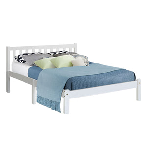 Bed Frame | Queen Size | Wooden | White | SOFIE