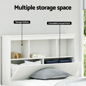 Artiss King Single Wooden Timber Bed Frame