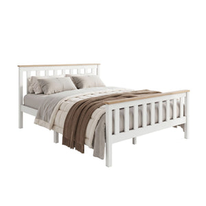 Artiss Double Full Size Wooden Bed Frame PONY Timber Mattress Base Bedroom Kids