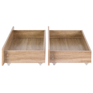 Under Bed Storage Drawers | 2 Pack | Wooden Rolling Drawers | King Single & Queen