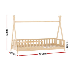 Kids Bed Frame | Wooden House Frames | Oak PUAH