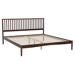 Bed Frame | King Size | Wooden Base | Mattress Platform | Timber Walnut | VISE