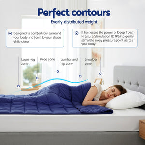 Weighted Blanket | 11kg | Heavy Gravity | Relax & Calm | Blue