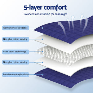 Weighted Blanket | 6.8kg | Heavy Gravity | Relax & Calm | Blue