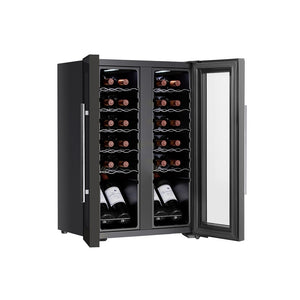 Devanti Wine Cooler Fridge | Dual Zone | 24 Bottles