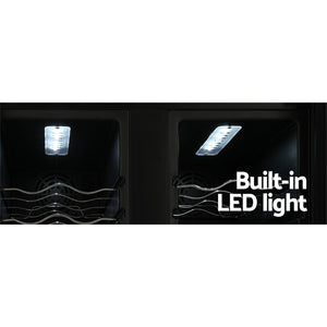 Devanti Wine Cooler Fridge | Dual Zone | 24 Bottles