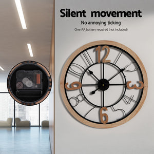 60CM Wall Clock | Wooden