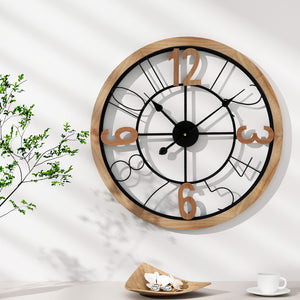 60CM Wall Clock | Wooden