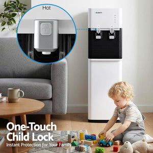 Bottom Loading Water Cooler | 2 Taps with Chiller, Filter & Purifier
