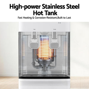 Bottom Loading Water Cooler | 2 Taps with Chiller, Filter & Purifier