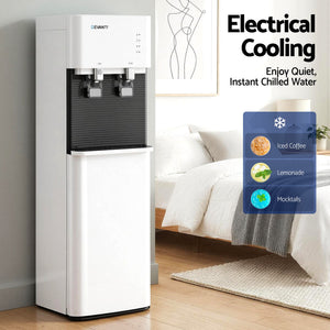 Bottom Loading Water Cooler | 2 Taps with Chiller, Filter & Purifier
