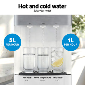 Bottom Loading Water Cooler | 3 Taps with Chiller, Filter & Purifier
