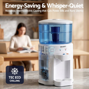 Benchtop Water Cooler | 5L Countertop Dispenser with Filter & 2 Taps