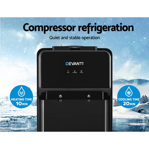 Devanti Water Cooler Dispenser | Bench Top | Black