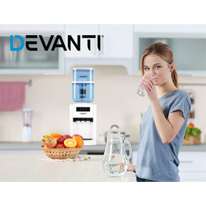 Devanti Water Cooler Filter Purifier 2 Pack Ceramic Carbon Mineral Cartridge