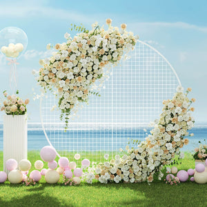 Round Backdrop Stand | 2M | Wedding Background Decoration | Party Flower Balloon Display