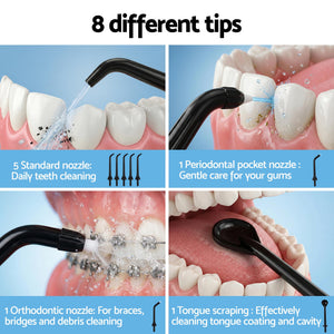 Cordless Water Flosser | Dental Oral Irrigator | Black