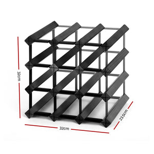 Wine Rack | 12 Bottle | Black