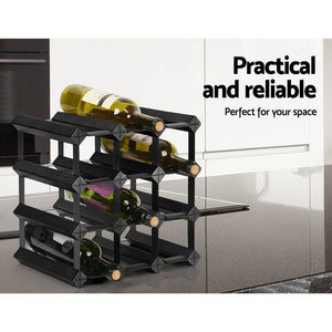 Wine Rack | 12 Bottle | Black