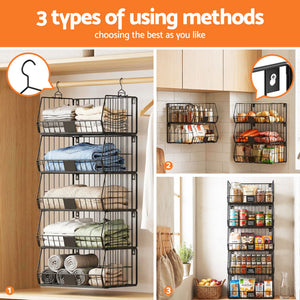 Closet Hanging Organiser | 5-Tier Stackable Storage Shelves
