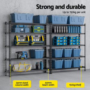Giantz Garage Shelving | 1.8m x 2.4m | Warehouse Storage Rack