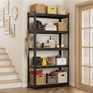 Garage Shelving 1.6x0.8m | Heavy Duty Storage Rack | Black