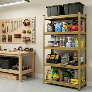 Garage Shelving 1.6x0.8m | Heavy Duty Storage Rack | Yellow