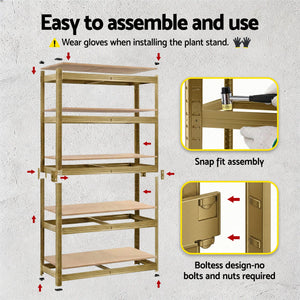 Garage Shelving 1.6x0.8m | Heavy Duty Storage Rack | Yellow