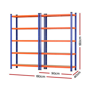 Giantz Garage Shelving | 2 x 1.8m | Warehouse Rack