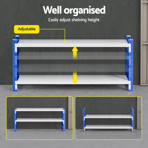 Giantz Garage Shelving | 2m x 0.9m | Warehouse Rack