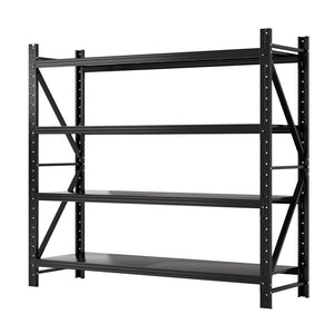 Garage Shelving Rack | 2M x 1.8M | Pallet Racking Storage Shelf | Black