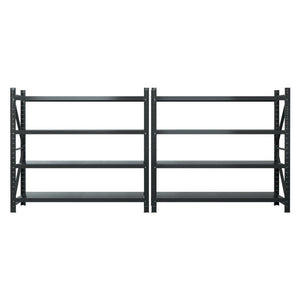 4M x 1.8M Garage Shelving | Warehouse Storage Rack | Black