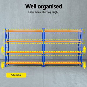 4M x 1.8M Warehouse Shelving | Garage Storage Rack