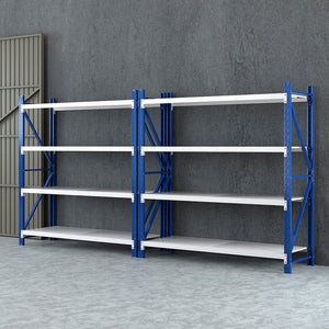 4M x 2M Garage Shelving | Warehouse Storage Rack | Blue