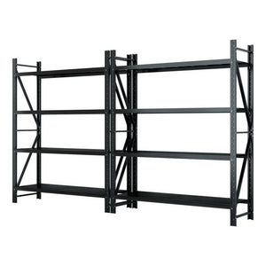 4M x 2.4M Garage Shelving | Warehouse Storage Rack | Black