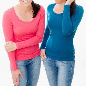 Women's Premium Bamboo Long Sleeve T-shirts | Firm Fit | Sizes 8-20