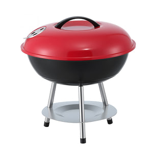 Portable Charcoal BBQ Grill | With Lid | Camping Outdoor