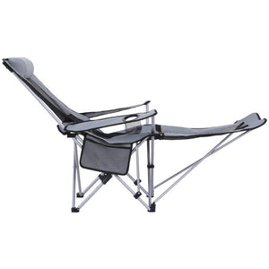Camping Chair | Adjustable Recline | Portable Folding Outdoor Chair | Grey