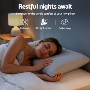 Cooling Memory Foam Pillow | Solid Core Side Sleeper Pillow