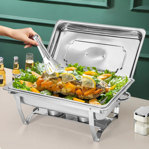 Stainless Steel Chafing Dish Set | 9L | Buffet Food Warmer