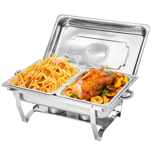 Stainless Steel Chafing Dish Set | 4.5L x 2 | Buffet Food Warmer
